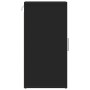 Muebles zapateros 2 uds madera contrachapada negro 32x35x70 cm