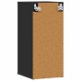 Muebles zapateros 2 uds madera contrachapada negro 32x35x70 cm