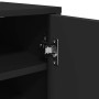 Muebles zapateros 2 uds madera contrachapada negro 32x35x70 cm
