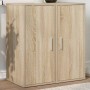 Muebles zapateros 2 uds contrachapado roble Sonoma 32x35x70 cm