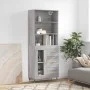 Hohes Sideboard Sonoma graues Sperrholz 69,5x34x180 cm von vidaXL, Sideboards - Ref: Foro24-3189491, Preis: 146,71 €, Rabatt: %