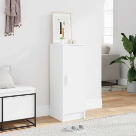 Mueble zapatero de aglomerado blanco 32x35x92 cm Mueble zapatero de aglomerado blanco 32x35x92 cm