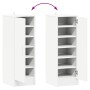Mueble zapatero de aglomerado blanco 32x35x92 cm