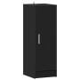 Mueble zapatero de aglomerado negro 32x35x92 cm