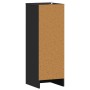 Mueble zapatero de aglomerado negro 32x35x92 cm