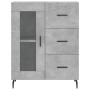 Hohes Sideboard aus betongrauem Sperrholz, 69,5 x 34 x 180 cm von vidaXL, Sideboards - Ref: Foro24-3189529, Preis: 155,84 €, ...