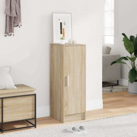 Mueble zapatero de aglomerado roble Sonoma 32x35x92 cm Mueble zapatero de aglomerado roble Sonoma 32x35x92 cm