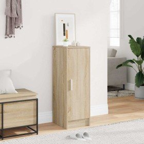 Mueble zapatero de aglomerado roble Sonoma 32x35x92 cm Mueble zapatero de aglomerado roble Sonoma 32x35x92 cm