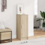 Mueble zapatero de aglomerado roble Sonoma 32x35x92 cm
