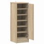 Mueble zapatero de aglomerado roble Sonoma 32x35x92 cm