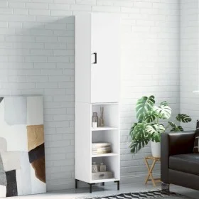Aparador alto madera contrachapada blanco 34,5x34x180 cm de vidaXL, Aparadores - Ref: Foro24-3198977, Precio: 91,75 €, Descue...