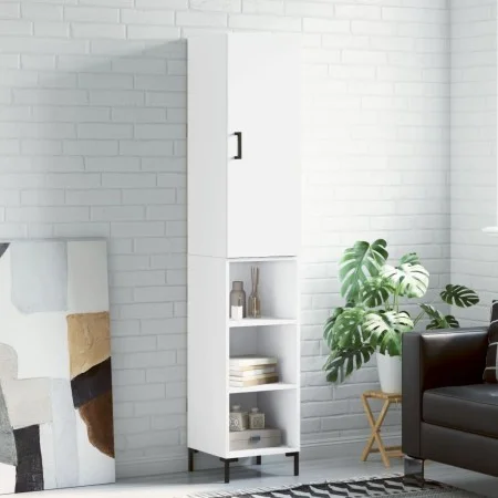 Tall white plywood sideboard 34.5x34x180 cm by vidaXL, Sideboards - Ref: Foro24-3198977, Price: 91,75 €, Discount: %
