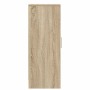 Mueble zapatero de aglomerado roble Sonoma 32x35x92 cm