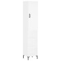 Aparador alto madera contrachapada blanco 34,5x34x180 cm de vidaXL, Aparadores - Ref: Foro24-3198977, Precio: 94,16 €, Descue...
