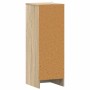 Mueble zapatero de aglomerado roble Sonoma 32x35x92 cm