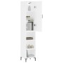 Hohes weißes Sperrholz-Sideboard 34,5 x 34 x 180 cm von vidaXL, Sideboards - Ref: Foro24-3198977, Preis: 94,27 €, Rabatt: %