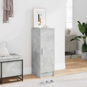 Mueble zapatero de aglomerado gris hormigón 32x35x92 cm Mueble zapatero de aglomerado gris hormigón 32x35x92 cm