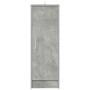 Mueble zapatero de aglomerado gris hormigón 32x35x92 cm