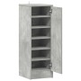 Mueble zapatero de aglomerado gris hormigón 32x35x92 cm