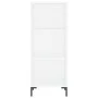 Hohes weißes Sperrholz-Sideboard 34,5 x 34 x 180 cm von vidaXL, Sideboards - Ref: Foro24-3198977, Preis: 90,16 €, Rabatt: %
