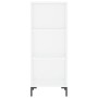Hohes weißes Sperrholz-Sideboard 34,5 x 34 x 180 cm von vidaXL, Sideboards - Ref: Foro24-3198977, Preis: 94,27 €, Rabatt: %
