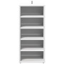 Mueble zapatero de madera contrachapada blanco 31,5x35x70 cm