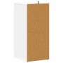 Mueble zapatero de madera contrachapada blanco 31,5x35x70 cm