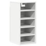 Muebles zapateros 2 uds contrachapada blanco 31,5x35x70 cm