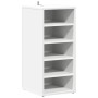 Muebles zapateros 2 uds contrachapada blanco 31,5x35x70 cm