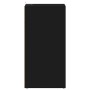Mueble zapatero de madera contrachapada negro 31,5x35x70 cm