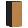 Mueble zapatero de madera contrachapada negro 31,5x35x70 cm