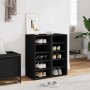 Muebles zapateros 2 uds madera contrachapada negro 31,5x35x70cm