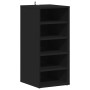 Muebles zapateros 2 uds madera contrachapada negro 31,5x35x70cm