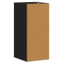 Muebles zapateros 2 uds madera contrachapada negro 31,5x35x70cm