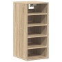 Mueble zapatero madera contrachapada roble Sonoma 31,5x35x70 cm