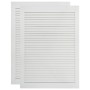 Puerta de armario lamas 2 uds madera pino blanco 69x39,4 cm de vidaXL, Puertas de armarios - Ref: Foro24-151161, Precio: 59,5...