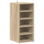 Muebles zapateros 2 uds contrachapado roble Sonoma 31,5x35x70cm