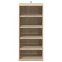 Muebles zapateros 2 uds contrachapado roble Sonoma 31,5x35x70cm