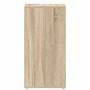 Muebles zapateros 2 uds contrachapado roble Sonoma 31,5x35x70cm