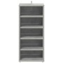 Mueble zapatero madera contrachapada gris hormigón 31,5x35x70cm