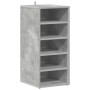 Muebles zapateros 2uds contrachapado gris hormigón 31,5x35x70cm