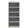 Muebles zapateros 2uds contrachapado gris hormigón 31,5x35x70cm