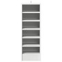 Mueble zapatero de madera contrachapada blanco 31,5x35x90 cm