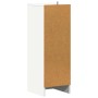 Mueble zapatero de madera contrachapada blanco 31,5x35x90 cm