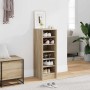 Mueble zapatero madera contrachapada roble Sonoma 31,5x35x90 cm