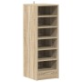 Mueble zapatero madera contrachapada roble Sonoma 31,5x35x90 cm
