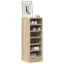 Mueble zapatero madera contrachapada roble Sonoma 31,5x35x90 cm