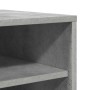 Mueble zapatero madera contrachapada gris hormigón 31,5x35x90cm