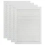 Shutter doors 4 pcs solid white pine wood 69x39.4cm by vidaXL, cabinet doors - Ref: Foro24-151162, Price: 90,05 €, Discount: %