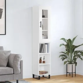 Tall white plywood sideboard 34.5x34x180 cm by vidaXL, Sideboards - Ref: Foro24-3199385, Price: 95,84 €, Discount: %